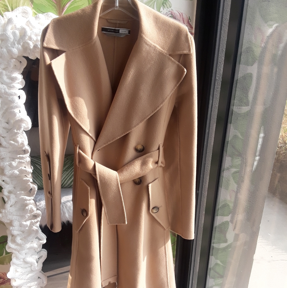 Camel wool coat